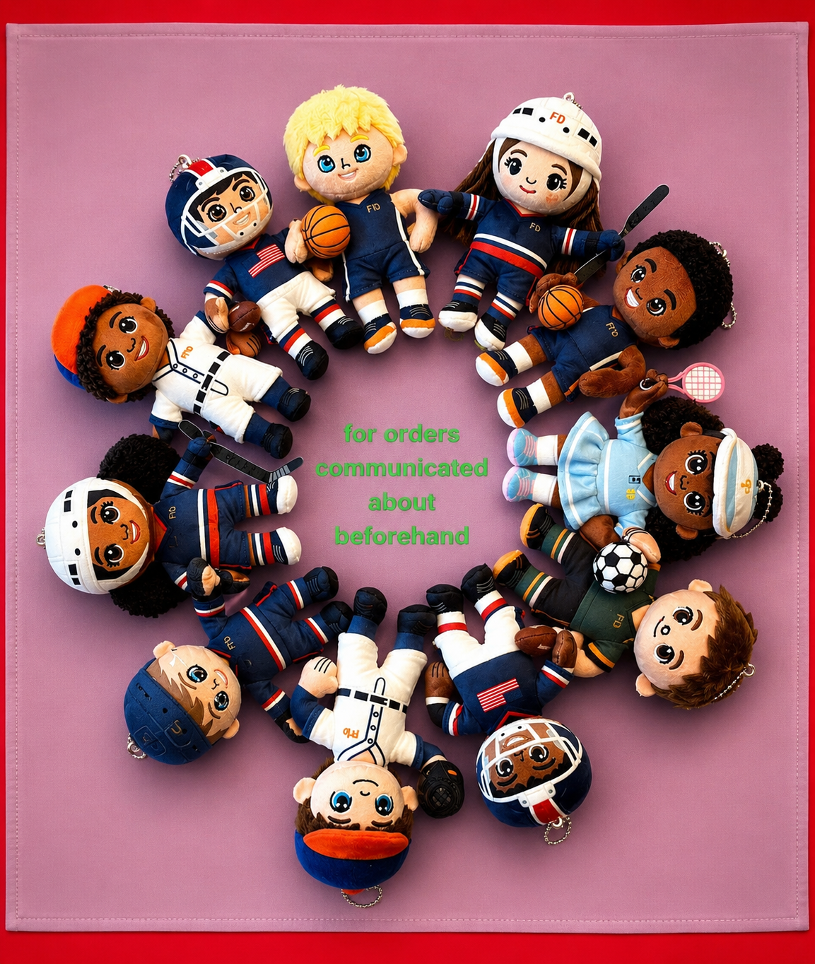 Z) Personalized stuffie with jersey