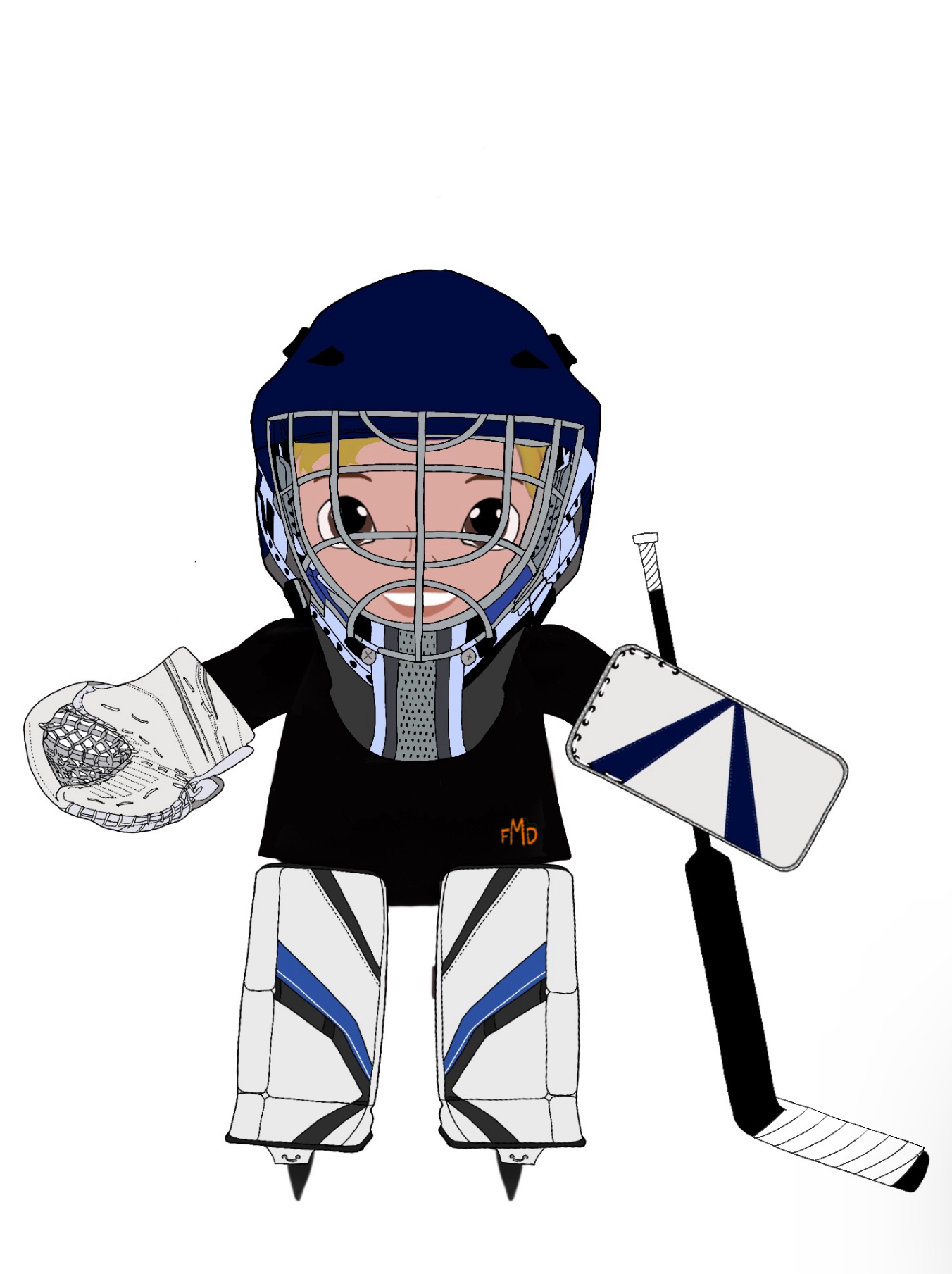 Hockey Goalie Sticker